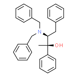 ChemSpider 2D Image | (2R,3S)-3-(Dibenzylamino)-2,4-diphenyl-2-butanol | C30H31NO