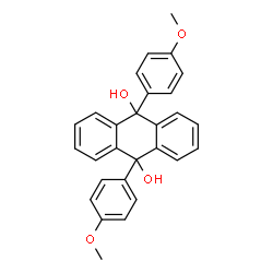 ChemSpider 2D Image | 9,10-Bis(4-methoxyphenyl)-9,10-dihydro-9,10-anthracenediol | C28H24O4