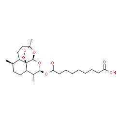 ChemSpider 2D Image | 9-Oxo-9-{[(1S,5R,9R,10S,12R,13R)-1,5,9-trimethyl-11,14,15,16-tetraoxatetracyclo[10.3.1.0~4,13~.0~8,13~]hexadec-10-yl]oxy}nonanoic acid | C24H38O8