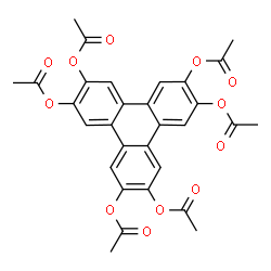 ChemSpider 2D Image | 2,3,6,7,10,11-Triphenylenehexayl hexaacetate | C30H24O12