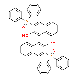 ChemSpider 2D Image | 3,3'-Bis(diphenylphosphoryl)-1,1'-binaphthalene-2,2'-diol | C44H32O4P2