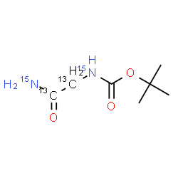 ChemSpider 2D Image | 2-Methyl-2-propanyl [2-(~15~N)amino-2-oxo(~13~C_2_)ethyl](~15~N)carbamate | C513C2H1415N2O3