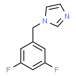 ChemSpider 2D Image | 1-(3,5-Difluorobenzyl)-1H-imidazole | C10H8F2N2