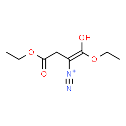 ChemSpider 2D Image | (1Z)-1,4-Diethoxy-1-hydroxy-4-oxo-1-butene-2-diazonium | C8H13N2O4