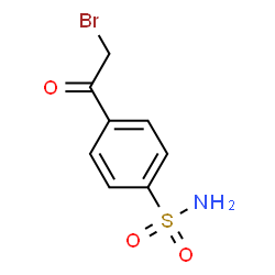 ChemSpider 2D Image | 4-(Bromoacetyl)benzenesulfonamide | C8H8BrNO3S