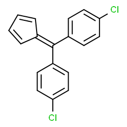 ChemSpider 2D Image | 1,1'-(2,4-Cyclopentadien-1-ylidenemethylene)bis(4-chlorobenzene) | C18H12Cl2