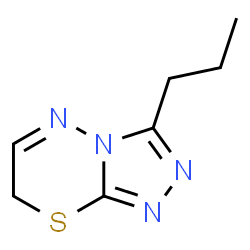 ChemSpider 2D Image | 3-Propyl-7H-[1,2,4]triazolo[3,4-b][1,3,4]thiadiazine | C7H10N4S