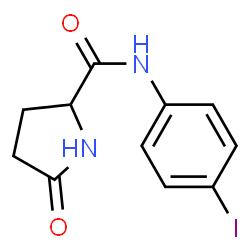 ChemSpider 2D Image | N-(4-Iodophenyl)-5-oxoprolinamide | C11H11IN2O2
