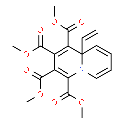 ChemSpider 2D Image | Tetramethyl 9a-vinyl-9aH-quinolizine-1,2,3,4-tetracarboxylate | C19H19NO8