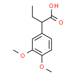 ChemSpider 2D Image | 2-(3,4-Dimethoxyphenyl)butanoic acid | C12H16O4