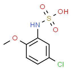 ChemSpider 2D Image | (5-Chloro-2-methoxyphenyl)sulfamic acid | C7H8ClNO4S