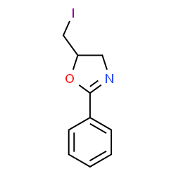 ChemSpider 2D Image | 5-(Iodomethyl)-2-phenyl-4,5-dihydro-1,3-oxazole | C10H10INO