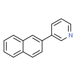 ChemSpider 2D Image | 3-(2-Naphthyl)pyridine | C15H11N
