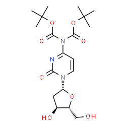 ChemSpider 2D Image | 2'-Deoxy-N,N-bis{[(2-methyl-2-propanyl)oxy]carbonyl}cytidine | C19H29N3O8