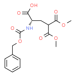 ChemSpider 2D Image | (2S)-2-{[(Benzyloxy)carbonyl]amino}-5-methoxy-4-(methoxycarbonyl)-5-oxopentanoic acid | C16H19NO8