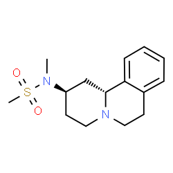 ChemSpider 2D Image | N-[(2R,11bR)-1,3,4,6,7,11b-Hexahydro-2H-pyrido[2,1-a]isoquinolin-2-yl]-N-methylmethanesulfonamide | C15H22N2O2S