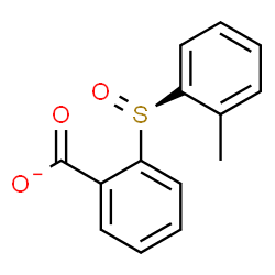 ChemSpider 2D Image | 2-[(S)-(2-Methylphenyl)sulfinyl]benzoate | C14H11O3S