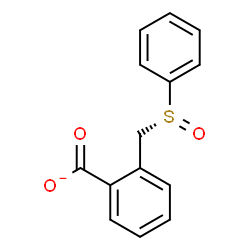 ChemSpider 2D Image | 2-{[(R)-Phenylsulfinyl]methyl}benzoate | C14H11O3S