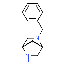 ChemSpider 2D Image | (1R,4R)-2-Benzyl-2,5-diazabicyclo[2.2.1]heptane | C12H16N2