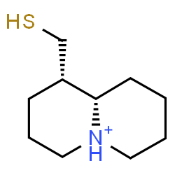 ChemSpider 2D Image | (1S,9aS)-1-(Sulfanylmethyl)octahydro-2H-quinolizinium | C10H20NS