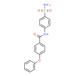 ChemSpider 2D Image | 4-Phenoxy-N-(4-sulfamoylphenyl)benzamide | C19H16N2O4S