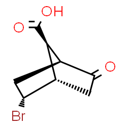ChemSpider 2D Image | (1S,2R,4S,7S)-2-Bromo-5-oxobicyclo[2.2.1]heptane-7-carboxylic acid | C8H9BrO3