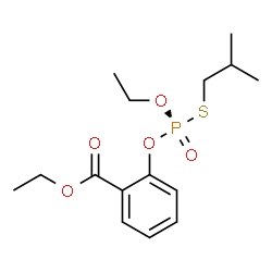 ChemSpider 2D Image | Ethyl 2-{[(R)-ethoxy(isobutylsulfanyl)phosphoryl]oxy}benzoate | C15H23O5PS