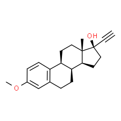 ChemSpider 2D Image | (8alpha,17alpha)-3-Methoxy-19-norpregna-1,3,5(10)-trien-20-yn-17-ol | C21H26O2