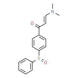 ChemSpider 2D Image | (2E)-3-(Dimethylamino)-1-{4-[(R)-phenylsulfinyl]phenyl}-2-propen-1-one | C17H17NO2S