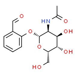 ChemSpider 2D Image | 2-Formylphenyl 2-acetamido-2-deoxy-beta-L-gulopyranoside | C15H19NO7