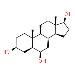 ChemSpider 2D Image | (3beta,5alpha,6beta,8alpha,17beta)-Androstane-3,6,17-triol | C19H32O3