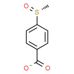 ChemSpider 2D Image | 4-[(R)-Methylsulfinyl]benzoate | C8H7O3S