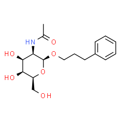 ChemSpider 2D Image | 3-Phenylpropyl 2-acetamido-2-deoxy-beta-L-talopyranoside | C17H25NO6
