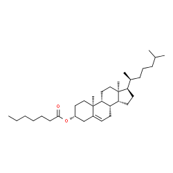 ChemSpider 2D Image | (3alpha,9beta,10alpha,13alpha,14beta,20S)-Cholest-5-en-3-yl heptanoate | C34H58O2