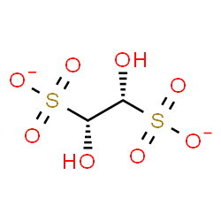 ChemSpider 2D Image | (1R,2R)-1,2-Dihydroxy-1,2-ethanedisulfonate | C2H4O8S2