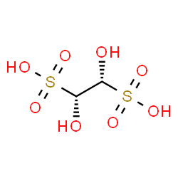 ChemSpider 2D Image | (1R,2R)-1,2-Dihydroxy-1,2-ethanedisulfonic acid | C2H6O8S2