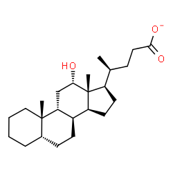 ChemSpider 2D Image | (5beta,8alpha,9beta,12alpha,20S)-12-Hydroxycholan-24-oate | C24H39O3