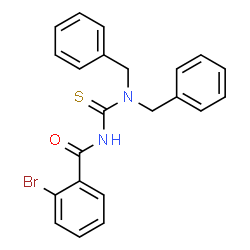 ChemSpider 2D Image | 2-Bromo-N-(dibenzylcarbamothioyl)benzamide | C22H19BrN2OS