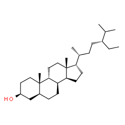 ChemSpider 2D Image | (3beta,5alpha,8alpha,9beta,17alpha,24S)-Stigmastan-3-ol | C29H52O