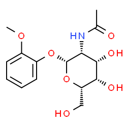 ChemSpider 2D Image | 2-Methoxyphenyl 2-acetamido-2-deoxy-beta-L-talopyranoside | C15H21NO7