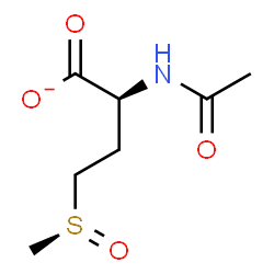 ChemSpider 2D Image | (2S)-2-Acetamido-4-[(S)-methylsulfinyl]butanoate | C7H12NO4S