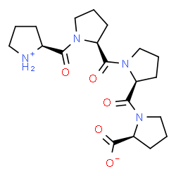 ChemSpider 2D Image | H-PRO-PRO-PRO-PRO-OH | C20H30N4O5