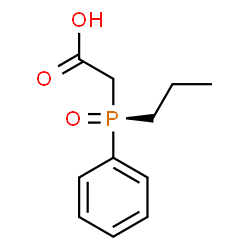 ChemSpider 2D Image | [(R)-Phenyl(propyl)phosphoryl]acetic acid | C11H15O3P