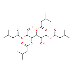 ChemSpider 2D Image | 2,3,4,6-Tetrakis-O-(3-methylbutanoyl)hexose | C26H44O10