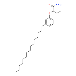 ChemSpider 2D Image | 2-(3-Pentadecylphenoxy)butanamide | C25H43NO2