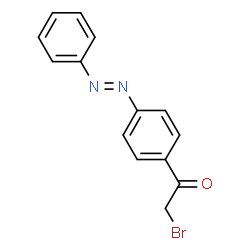 ChemSpider 2D Image | ethanone, 2-bromo-1-(4-(phenylazo)phenyl)- | C14H11BrN2O