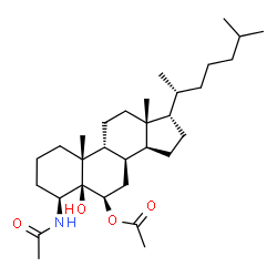 ChemSpider 2D Image | (4beta,5beta,6beta,8alpha,9beta,17alpha)-4-Acetamido-5-hydroxycholestan-6-yl acetate | C31H53NO4