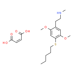 ChemSpider 2D Image | N-Methyl-2-(2,5-dimethoxy-4-(pentylthio)phenyl)ethylamine maleate | C20H31NO6S