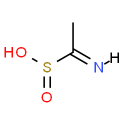 ChemSpider 2D Image | (1E)-1-Iminoethanesulfinic acid | C2H5NO2S