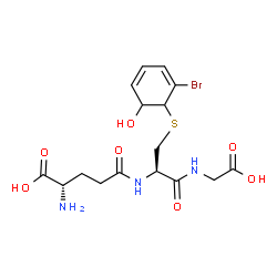ChemSpider 2D Image | 2,3-Dihydro-2-S-glutathionyl-3-hydroxy bromobenzene | C16H22BrN3O7S